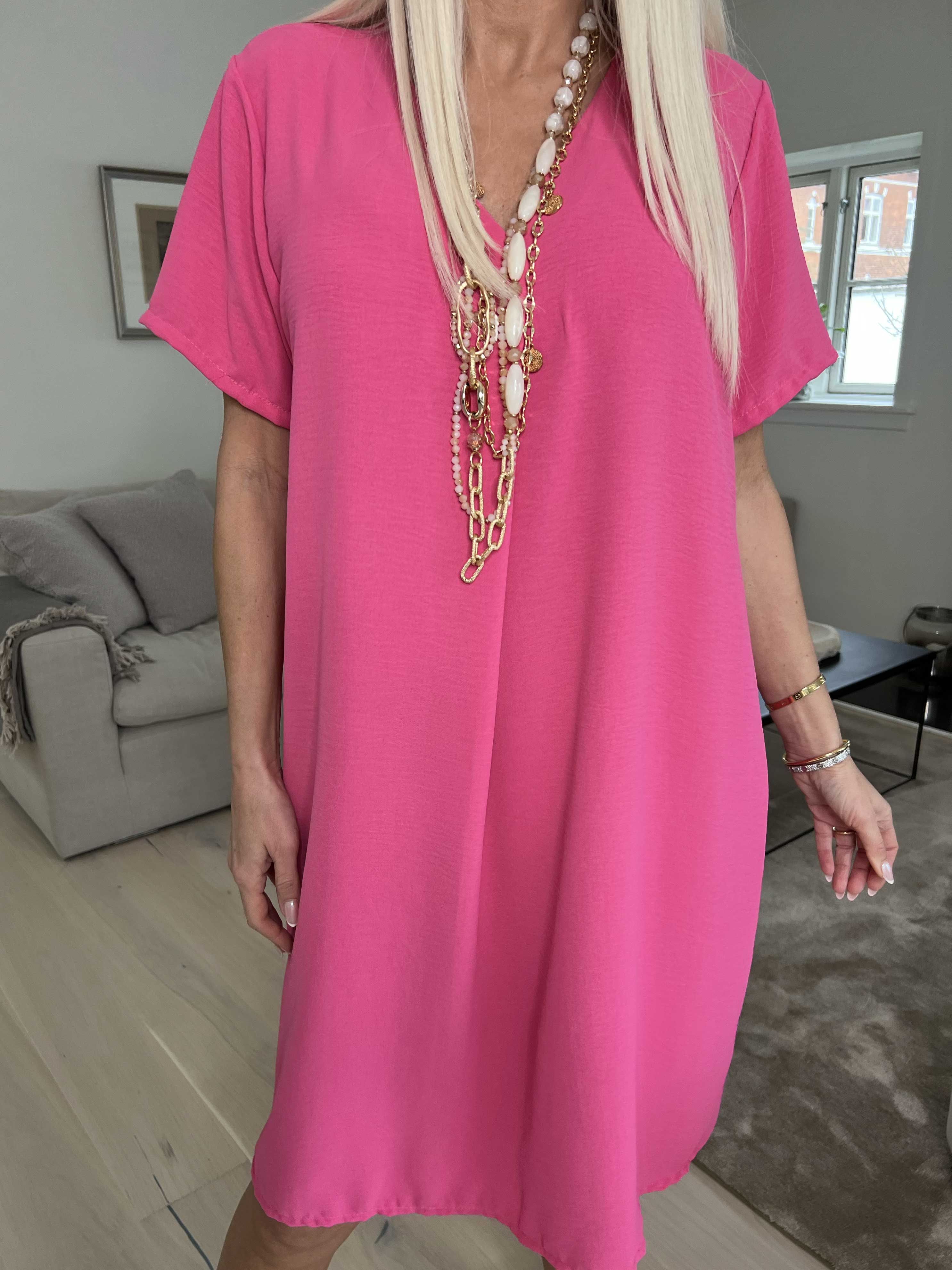 Eldina - Lätt enfärgad tunikaklänning